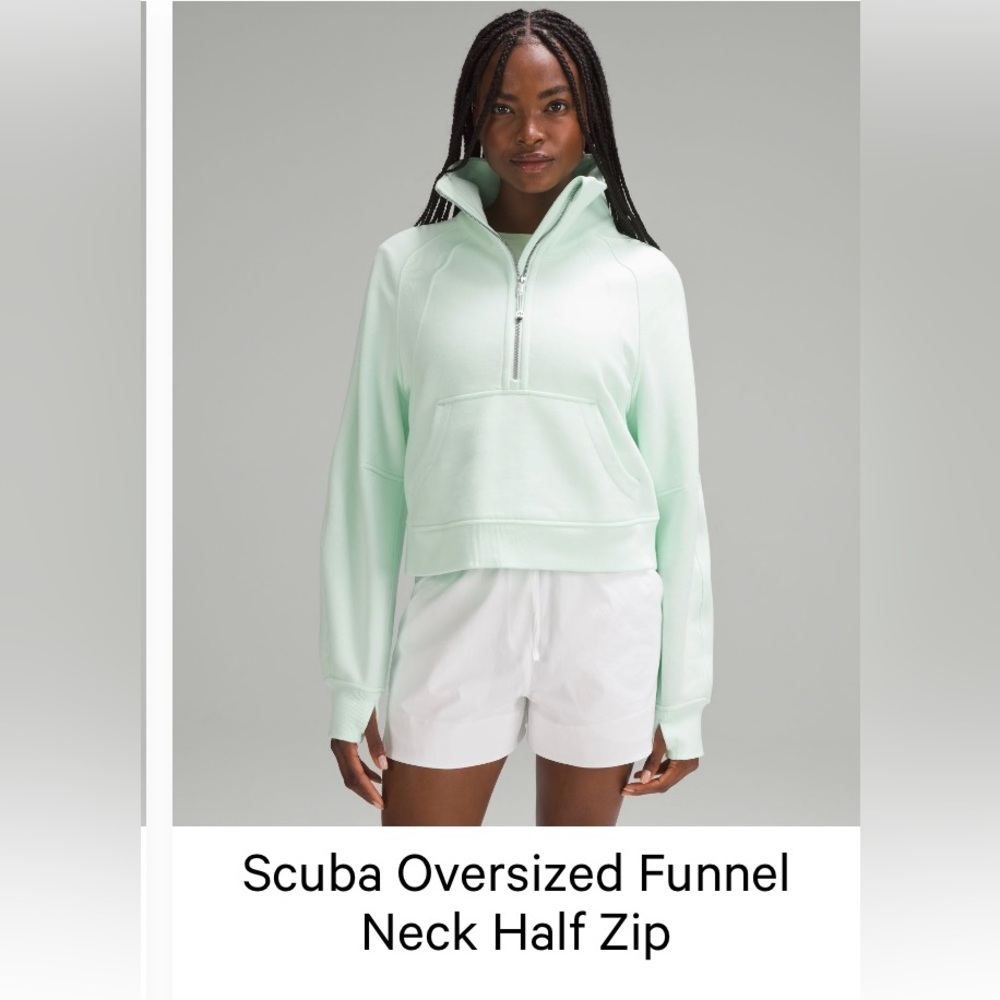 LULULEMON HALF ZIP SCUBA MINT NWT
